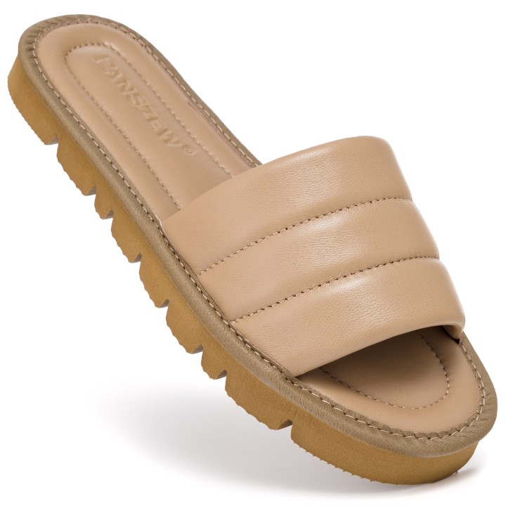 Klapki Damskie Skórzane Premium SOFTLINE PanSzew®