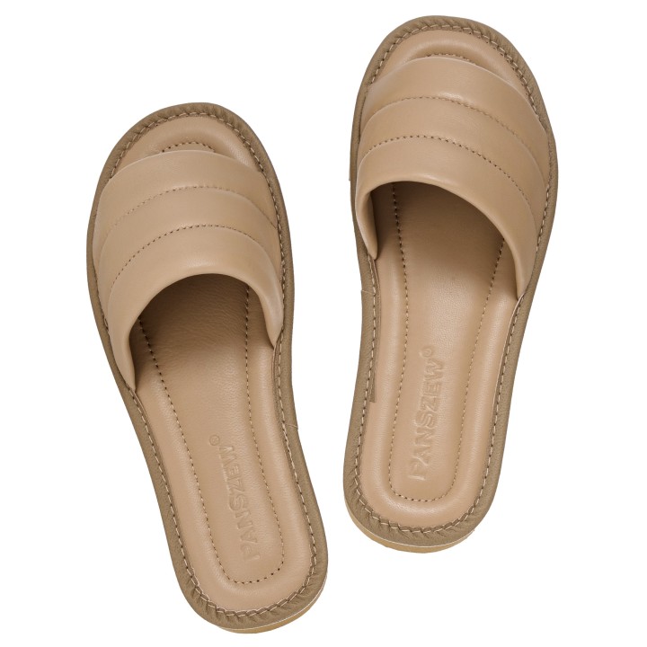 Klapki Damskie Skórzane Premium SOFTLINE PanSzew®