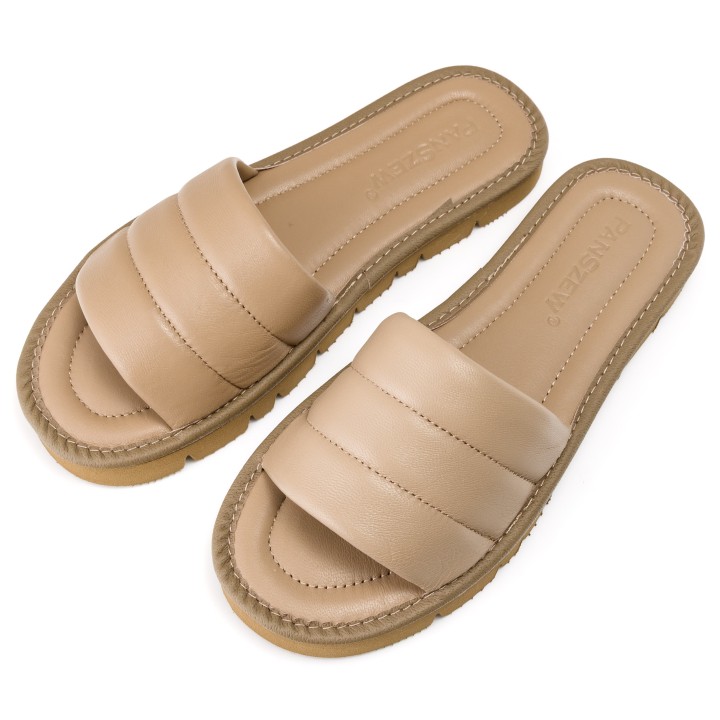 Klapki Damskie Skórzane Premium SOFTLINE PanSzew®