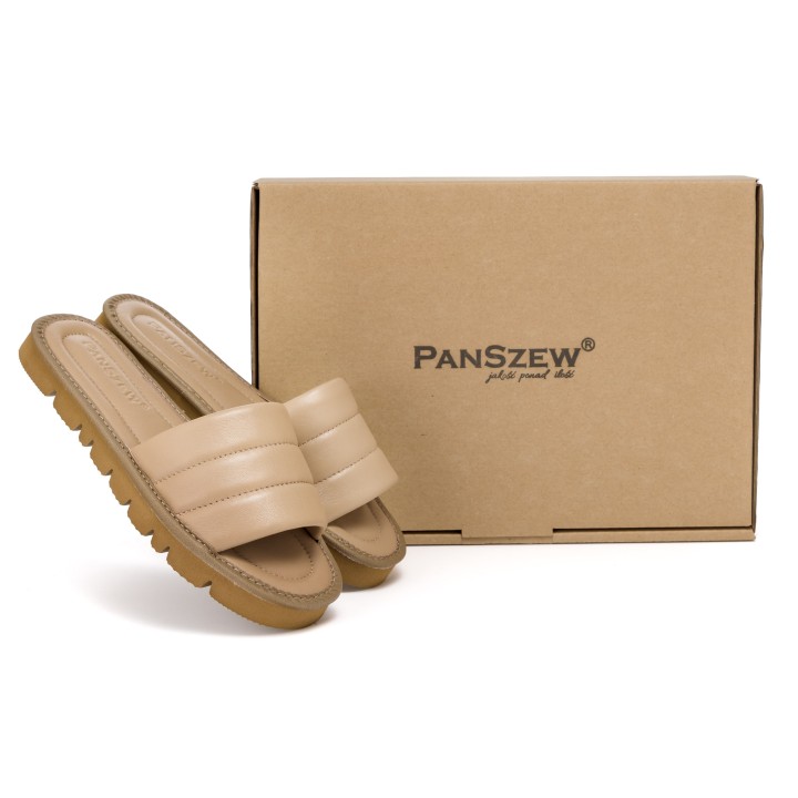 Klapki Damskie Skórzane Premium SOFTLINE PanSzew®