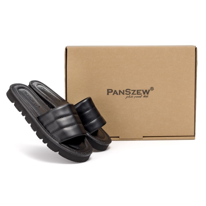 Klapki Damskie Skórzane Premium SOFTLINE PanSzew®