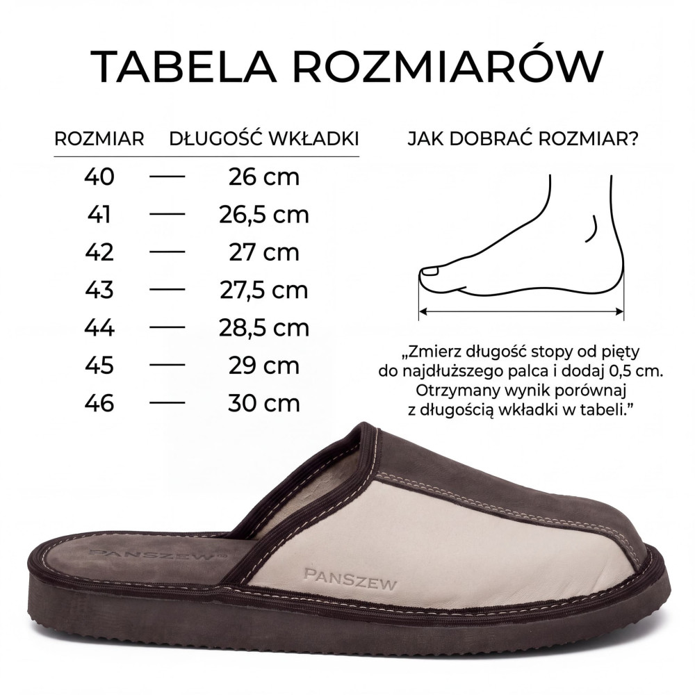 Kapcie Męskie Skórzane CLASSLINE Brąz – Nubuk | PanSzew®