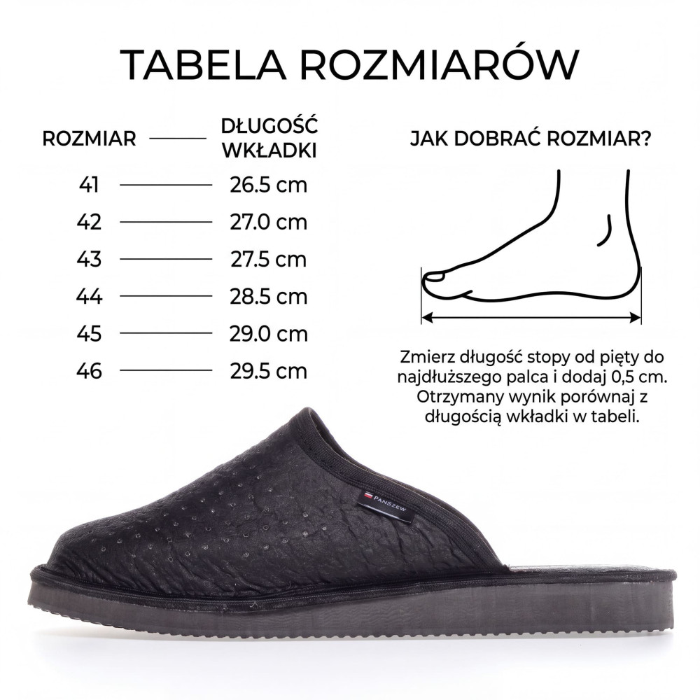 Kapcie Męskie Wegańskie VEGALINE Czarne Piñatex | PanSzew®