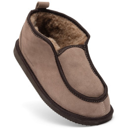 Bambosze Męskie Skórzane GRANDLINE Mocha Niskie | PanSzew®