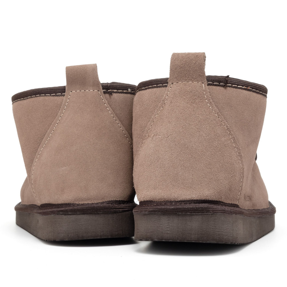 Bambosze Męskie Skórzane GRANDLINE Mocha Niskie | PanSzew®