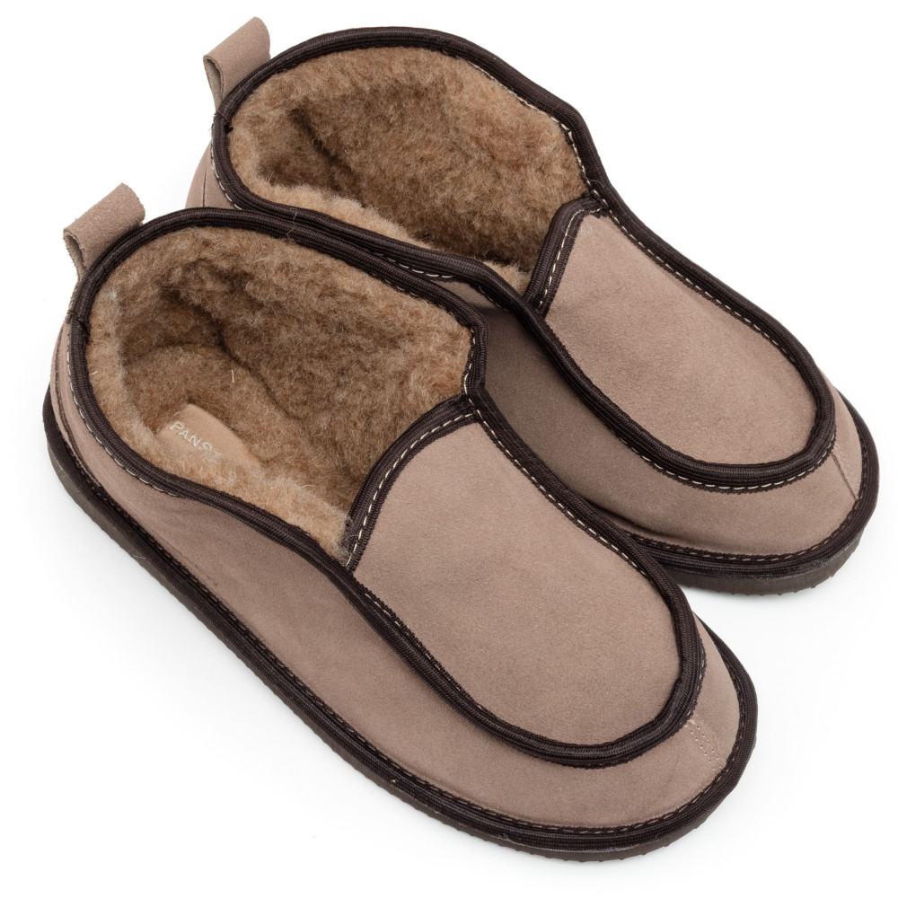 Bambosze Męskie Skórzane GRANDLINE Mocha Niskie | PanSzew®
