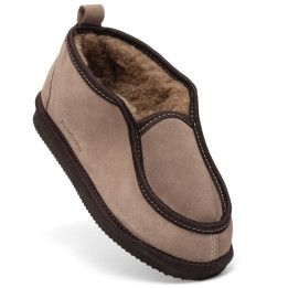 Bambosze Damskie Skórzane GRANDLINE Mocha Niskie | PanSzew®
