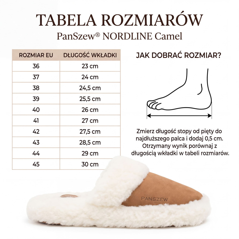 Bambosze Męskie Wełniane Ciepłe Kapcie Góralskie Camel PanSzew®