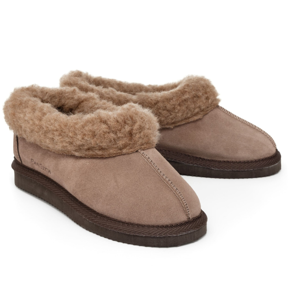 Bambosze Damskie ALPINLINE Mocha Ciepłe Wełniane | PanSzew