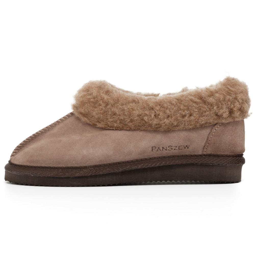 Bambosze Damskie ALPINLINE Mocha Ciepłe Wełniane | PanSzew