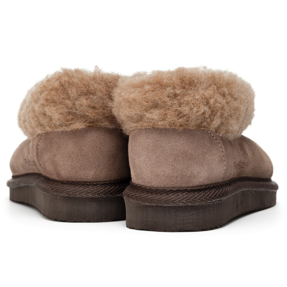 Bambosze Damskie ALPINLINE Mocha Ciepłe Wełniane | PanSzew