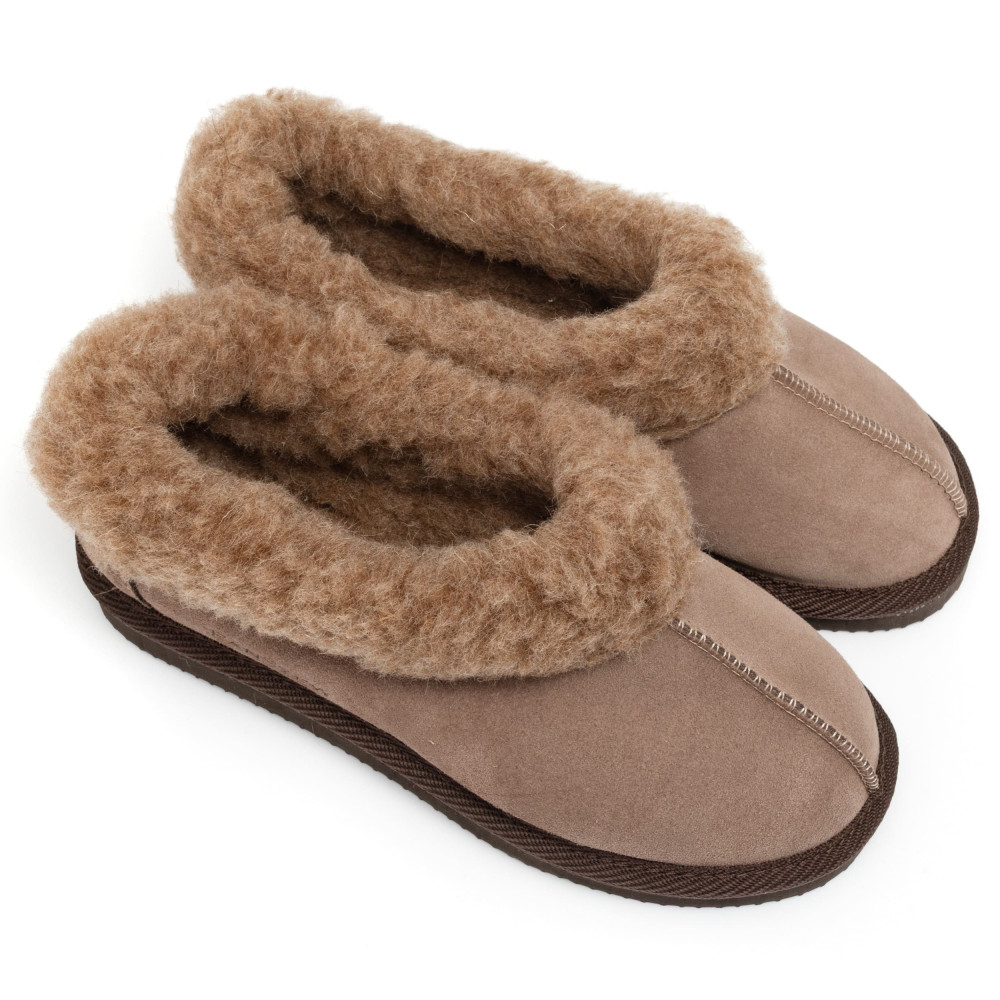 Bambosze Damskie ALPINLINE Mocha Ciepłe Wełniane | PanSzew