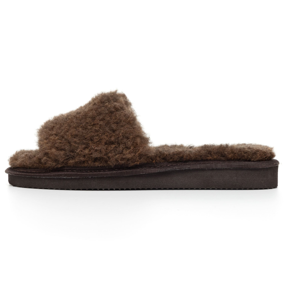 Kapcie Damskie Wełniane WOOLLINE Choco Ciepłe | PanSzew®