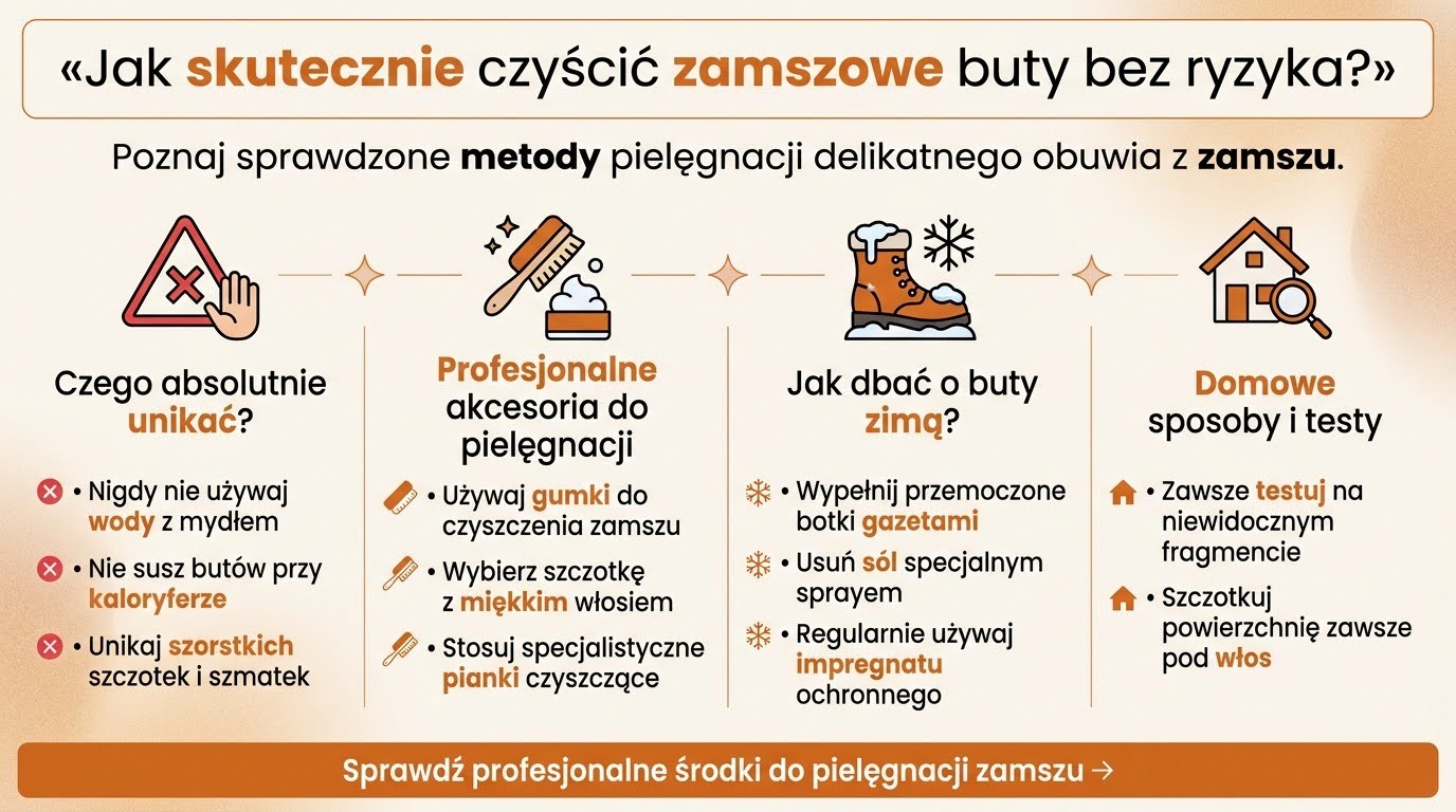 Jak skutecznie czyścić zamszowe buty bez ryzyka?