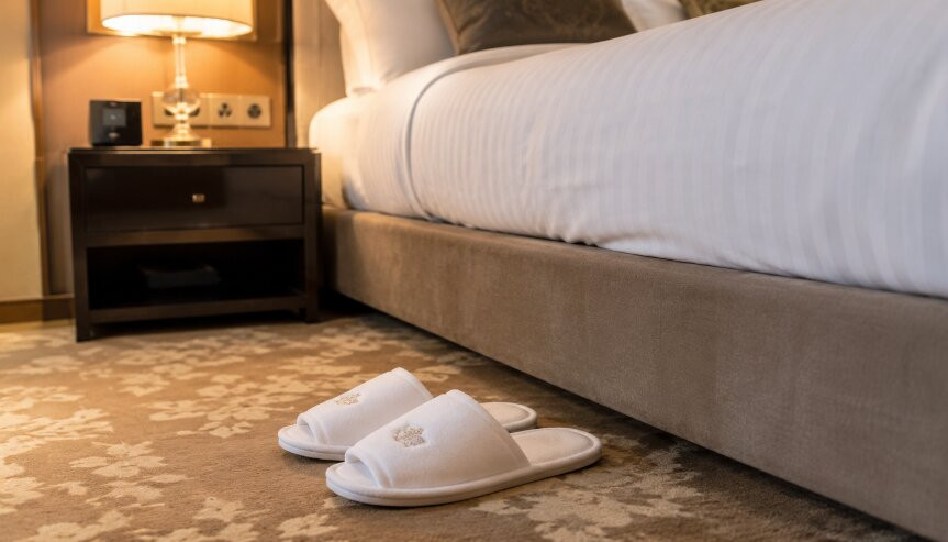 Jakie kapcie wybrać do hotelu? Jakie cechy powinny mieć?