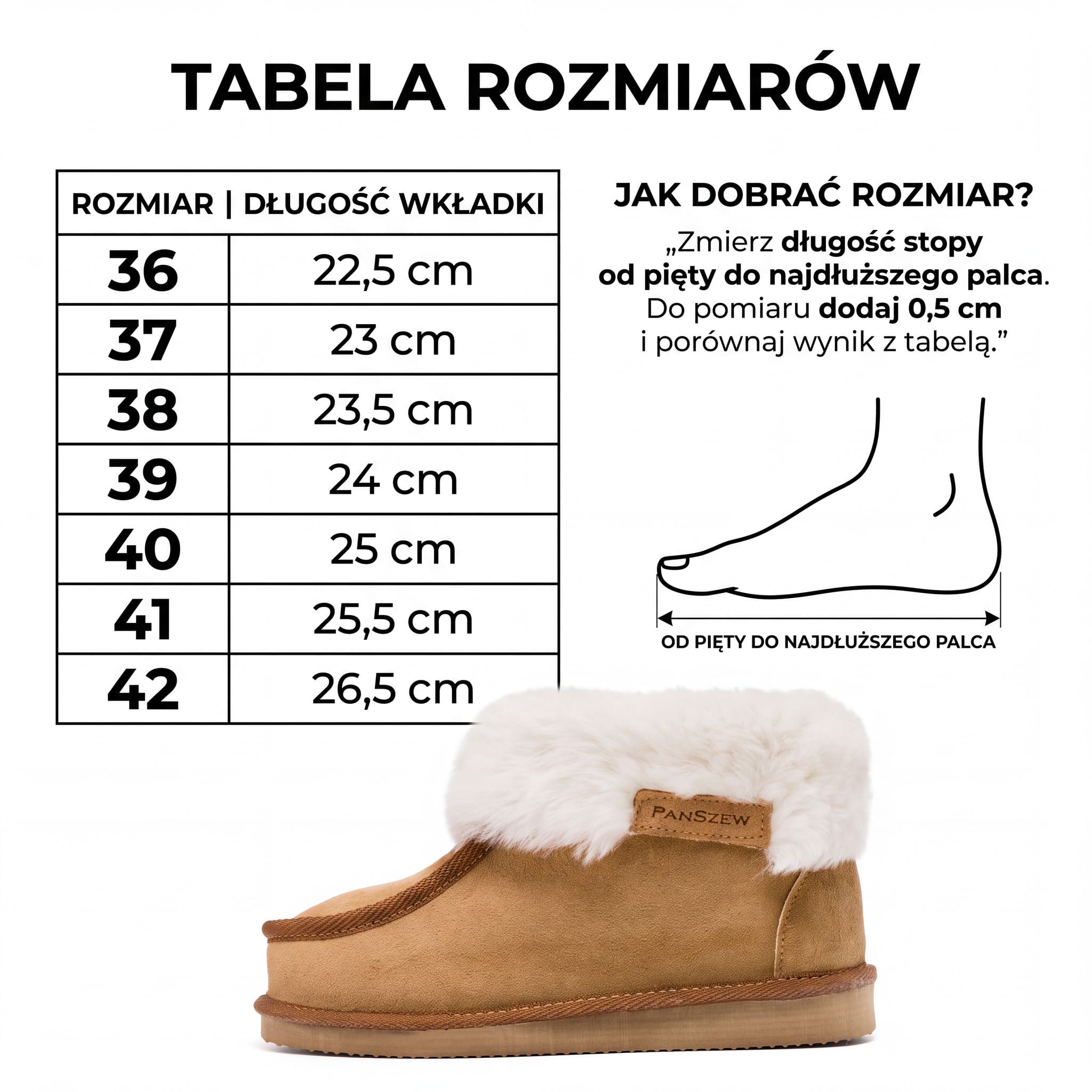 Bambosze z Wełny Owczej Camel