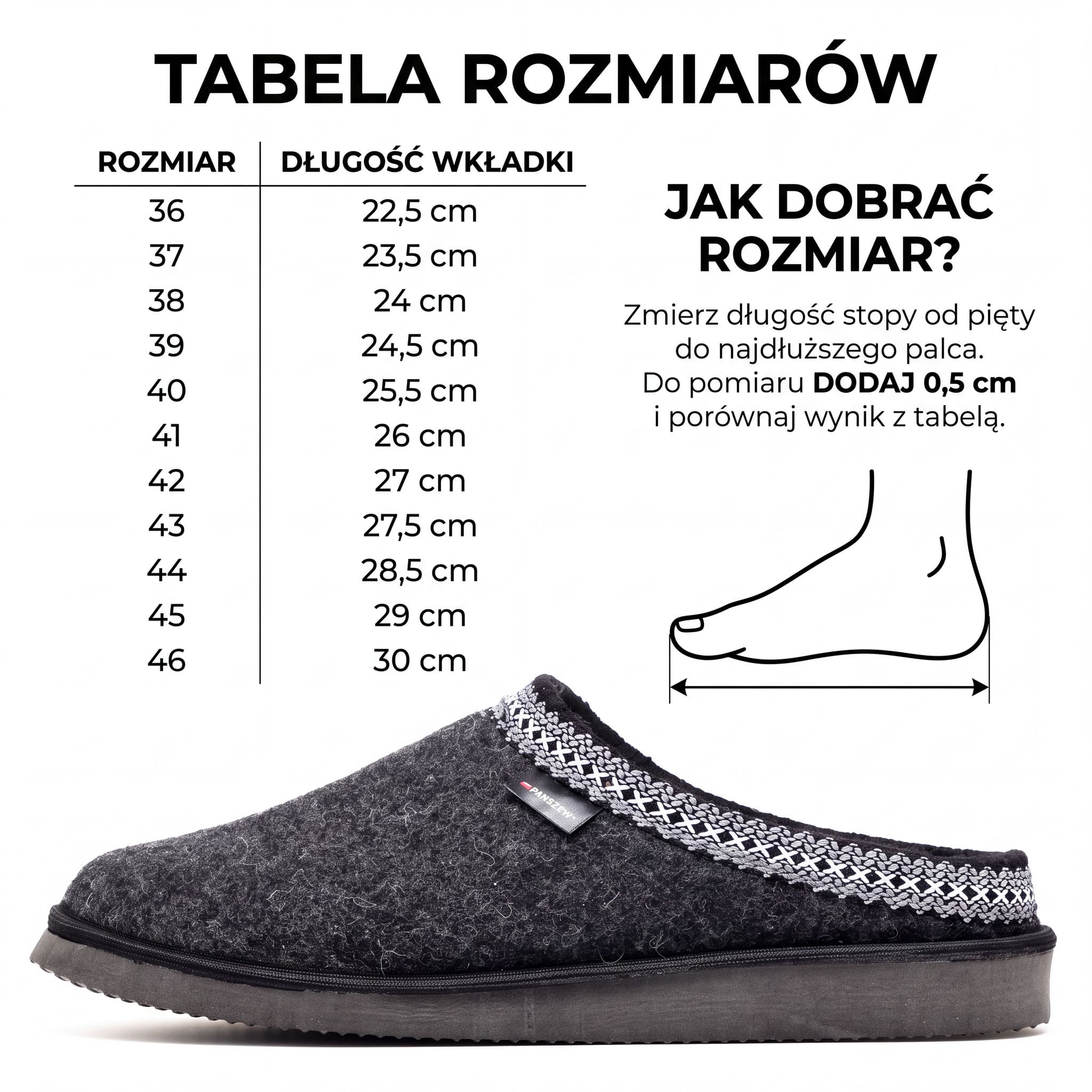 Czarne z Lamówką M